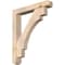 Ekena Millwork Merced Craftsman Smooth Bracket w/ Offset Brace, Douglas Fir, 5 1/2"W x 32"D x 38"H BKT0604X32X38MRC04SDF - alternate 1